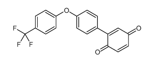 2-[4-[4-(trifluoromethyl)phenoxy]phenyl]cyclohexa-2,5-diene-1,4-dione结构式