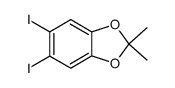 5,6-diiodo-2,2-dimethylbenzo[1,3]dixole结构式