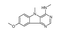 5H-Pyrimido[5,4-b]indol-4-amine, 8-methoxy-N,5-dimethyl Structure