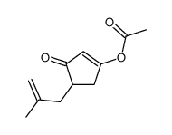 [4-(2-methylprop-2-enyl)-3-oxocyclopenten-1-yl] acetate Structure