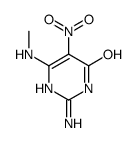 2-AMINO-6-(METHYLAMINO)-5-NITROPYRIMIDIN-4(3H)-ONE结构式