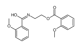 2-[(2-methoxybenzoyl)amino]ethyl 2-methoxybenzoate结构式