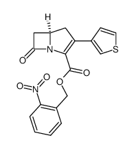 o-nitrobenzyl-2-(3-thienyl)-1-carbapen-2-em-3-carboxylate Structure