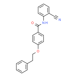 N-(2-Cyanophenyl)-4-(2-phenylethoxy)benzamide结构式