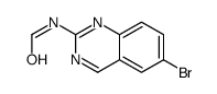 N-(6-bromoquinazolin-2-yl)formamide structure