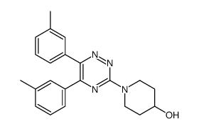 1-[5,6-bis(3-methylphenyl)-1,2,4-triazin-3-yl]piperidin-4-ol Structure