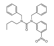 1,3-dibenzyl-1-butyl-3-(3-nitrophenyl)urea Structure
