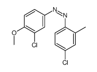 (3-chloro-4-methoxyphenyl)-(4-chloro-2-methylphenyl)diazene结构式