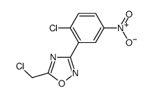 5-CHLOROMETHYL-3-(2-CHLORO-5-NITRO-PHENYL)-[1,2,4]OXADIAZOLE Structure