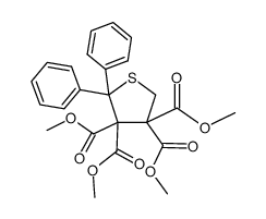 tetramethyl 2,2-diphenylthiolane-3,3,4,4-tetracarboxylate结构式