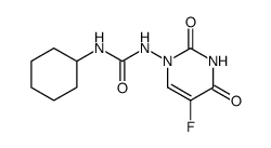 1-Cyclohexyl-3-(5-fluoro-2,4-dioxo-3,4-dihydro-2H-pyrimidin-1-yl)-urea Structure