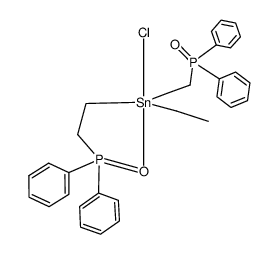 bis-(2-diphenylphosphinylethyl)-ethyltin chloride Structure