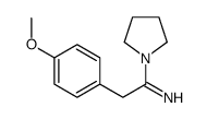 2-(4-methoxyphenyl)-1-pyrrolidin-1-ylethanimine Structure