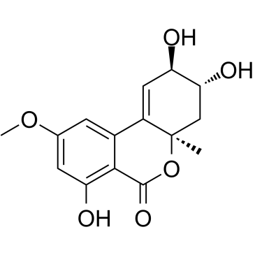 (2R,3R,4aR)-2,3,4,4a-Tetrahydro-2,3,7-trihydroxy-9-Methoxy-4a-Methyl-6H-dibenzo[b,d]pyran-6-one结构式