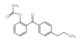 2-ACETOXY-4'-PROPYLBENZOPHENONE结构式