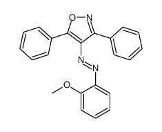 (3,5-diphenyl-1,2-oxazol-4-yl)-(2-methoxyphenyl)diazene Structure