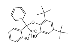 [(2,4-Di-tert-butyl-6-hydroxy-phenoxy)-diphenyl-methyl]-phosphinic acid Structure