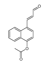[4-(3-oxoprop-1-enyl)naphthalen-1-yl] acetate Structure