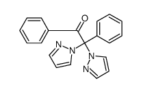 1,2-diphenyl-2,2-di(pyrazol-1-yl)ethanone结构式