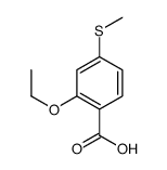 2-ethoxy-4-methylsulfanylbenzoic acid结构式