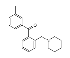 3'-METHYL-2-PIPERIDINOMETHYL BENZOPHENONE结构式