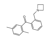 2'-AZETIDINOMETHYL-2,5-DIMETHYLBENZOPHENONE Structure