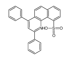 2,4-diphenylbenzo[h]quinoline-10-sulfonic acid结构式