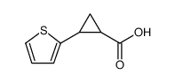 2-Thiophen-2-yl-cyclopropanecarboxylic acid structure