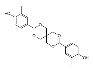 4-[3-(4-hydroxy-3-methylphenyl)-2,4,8,10-tetraoxaspiro[5.5]undecan-9-yl]-2-methylphenol结构式