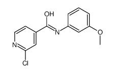 2-Chloro-N-(3-methoxyphenyl)isonicotinamide结构式