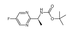 (S)-tert-butyl-1-(5-fluoropyrimidin-2-yl)ethylcarbamate结构式