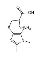 L-Cysteine, S-(5-amino-1,2-dimethyl-1H-imidazol-4-yl)- Structure