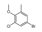 4-bromo-2-chloro-6-methylanisole structure