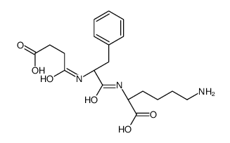 (2S)-6-amino-2-[[(2S)-2-(3-carboxypropanoylamino)-3-phenylpropanoyl]amino]hexanoic acid Structure