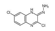 2,6-Dichloro-3-hydrazinoquinoxaline结构式