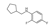 N-(cyclopentylmethyl)-2,4-difluoroaniline结构式