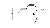 N-methoxy-N-methyl-6-trimethylsilylhexa-2,4-dienamide Structure