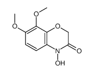 4-hydroxy-7,8-dimethoxy-1,4-benzoxazin-3-one结构式