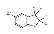 5-bromo-2,2,3,3-tetrafluoro-1H-indene结构式