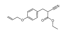 3-(4-allyloxy-phenyl)-2-cyano-propionic acid ethyl ester Structure