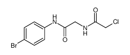 Acetamide, N-[2-[(4-bromophenyl)amino]-2-oxoethyl]-2-chloro Structure