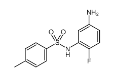 Benzenesulfonamide, N-(5-amino-2-fluorophenyl)-4-methyl Structure