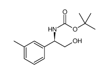 Carbamic acid, N-[(1R)-2-hydroxy-1-(3-methylphenyl)ethyl]-, 1,1-dimethylethyl ester结构式