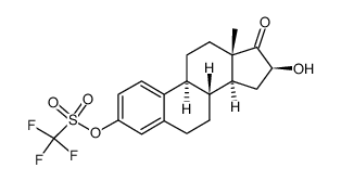 16β-Hydroxy-3-(((trifluoromethyl)sulfonyl)oxy)estra-1,3,5(10)-trien-17-one Structure