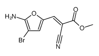 methyl 2-cyano-3-(4-bromo-5-amino-2-furyl)-2-propenoate Structure