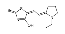 5-[2-(1-ethylpyrrolidin-2-ylidene)ethylidene]-2-sulfanylidene-1,3-thiazolidin-4-one Structure
