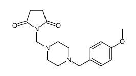 1-[[4-[(4-methoxyphenyl)methyl]piperazin-1-yl]methyl]pyrrolidine-2,5-dione结构式