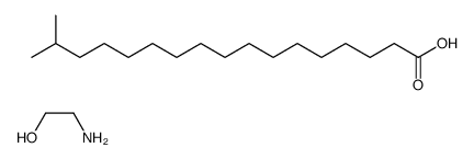 isooctadecanoic acid, compound with 2-aminoethanol (1:1) Structure