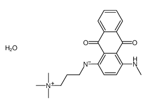 3-[[9,10-dihydro-4-(methylamino)-9,10-dioxo-1-anthryl]aminopropyl]trimethylammonium hydroxide structure