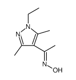 Ethanone, 1-(1-ethyl-3,5-dimethyl-1H-pyrazol-4-yl)-, oxime structure